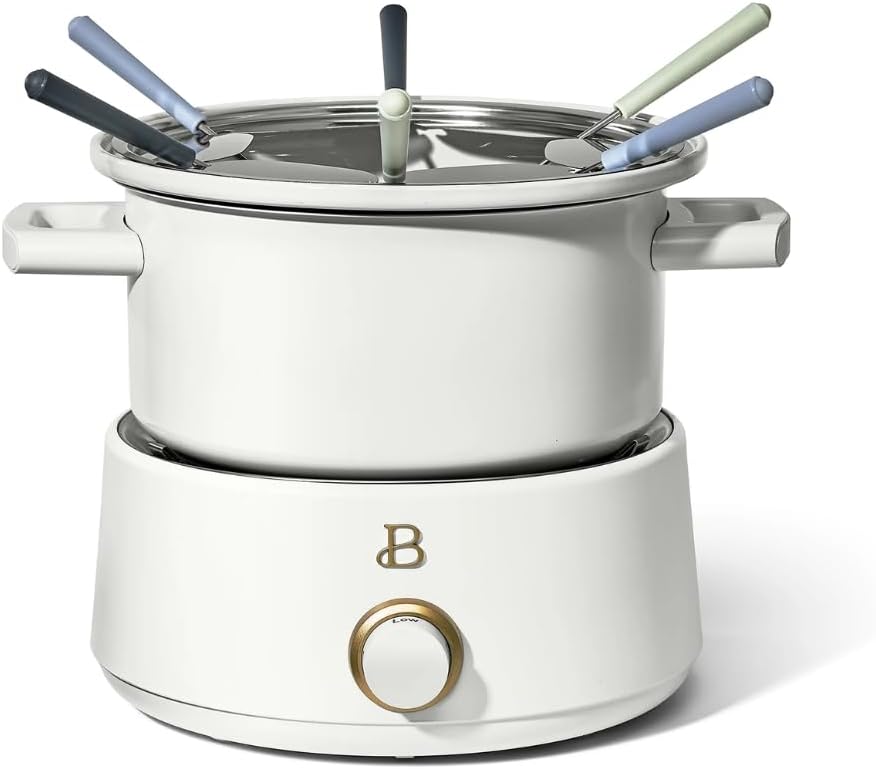 Beautiful-3-Quart-Electric-Fondue-Set-by-Drew-Barrymore-–-1000W-Stainless-Steel-Pot-Bonus-2Qt-Ceramic-Insert-Adjustable-Temperature-Nonstick-Dishwasher-Safe.jpg Beautiful 3-Quart Electric Fondue Set by Drew Barrymore – 1000W, Stainless Steel Pot, Bonus 2Qt Ceramic Insert, Adjustable Temperature, Nonstick, Dishwasher Safe - Image 2