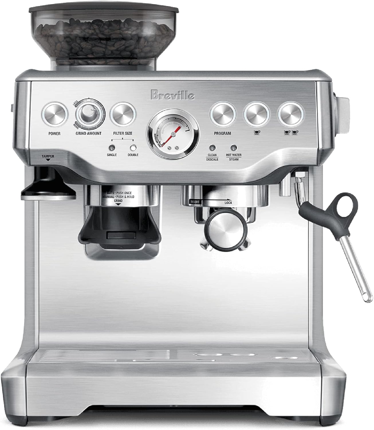Breville-Barista-Express-Espresso-Machine-BES870XL-Brushed-Stainless-Steel.jpg Breville Barista Express Espresso Machine BES870XL, Brushed Stainless Steel - Image 2