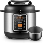 COMFEE’ 7-in-1 Small Electric Pressure Cooker, Slow Cooker, Steamer, Sauté, Sous Vide, Warmer, Multi Cooker with Natural Ceramic Coated Non-Stick Pot, 3 Quarts - Image 2