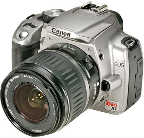 Canon-Digital-Rebel-XT-DSLR-Camera-with-EF-S-18-55mm-f3.5-5.6-Lens-Silver-OLD-MODEL-Renewed.jpg Canon Digital Rebel XT DSLR Camera with EF-S 18-55mm f/3.5-5.6 Lens (Silver-OLD MODEL) (Renewed) - Image 2