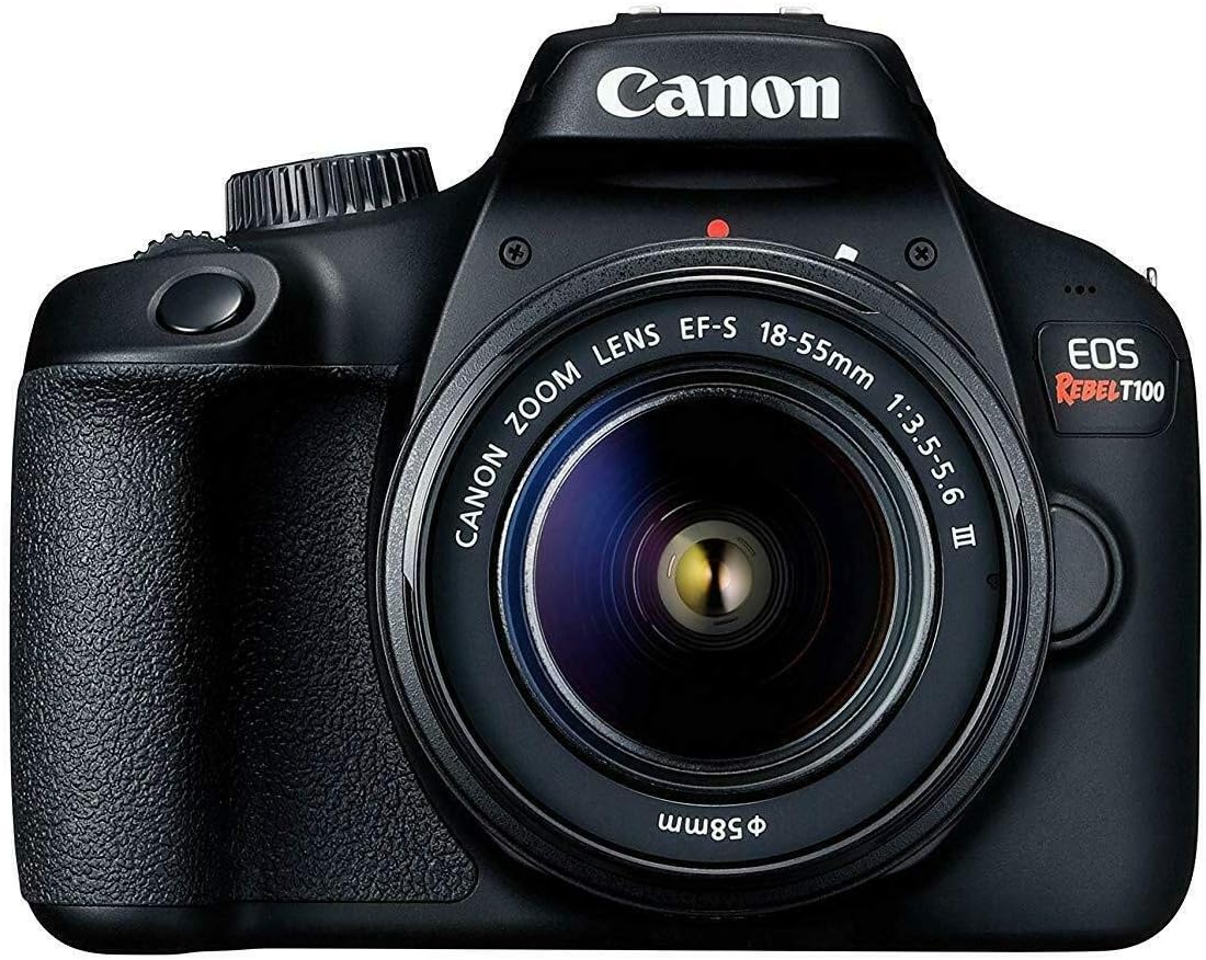Canon-EOS-Rebel-T100-4000D-DSLR-Camera-w-18-55-III-Renewed.jpg Canon EOS Rebel T100 / 4000D DSLR Camera (w/ 18-55 III) (Renewed) - Image 2