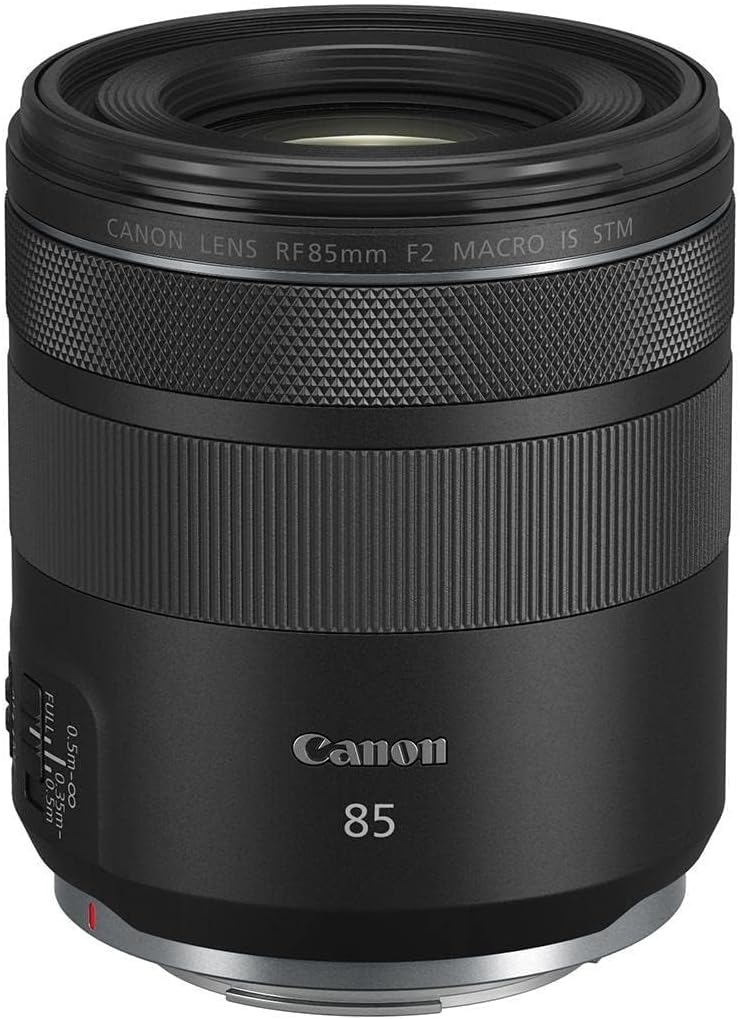 Canon-RF-85mm-F2-Macro-is-STM-Compact-Medium-Telephoto-Black-Lens-4234C002.jpg Canon RF 85mm F2 Macro is STM, Compact Medium-Telephoto Black Lens (4234C002) - Image 2