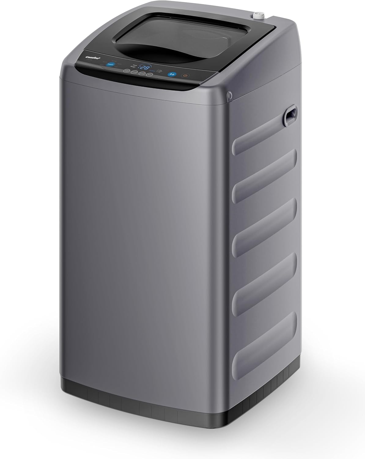 Comfee-Portable-Washing-Machine-0.9-cu.ft-Compact-Washer-With-LED-Display-5-Wash-Cycles-2-Built-in-Rollers-Space-Saving-Full-Automatic-Washer.jpg Comfee Portable Washing Machine, 0.9 cu.ft Compact Washer With LED Display, 5 Wash Cycles, 2 Built-in Rollers, Space Saving Full-Automatic Washer - Image 2