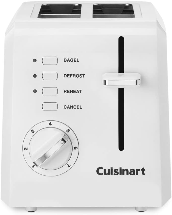 Cuisinart-2-Slice-Toaster-Compact-White-CPT-122.jpg Cuisinart 2-Slice Toaster, Compact, White, CPT-122 - Image 2
