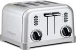 Cuisinart 4 Slice Toaster, Compact Stainless Steel Toaster with Extra-Wide Slots for Toasting Bread, French Toast, Bagels and Pastries, Defrost & Reheat Functions, CPT-180P1, Brushed Stainless - Image 2