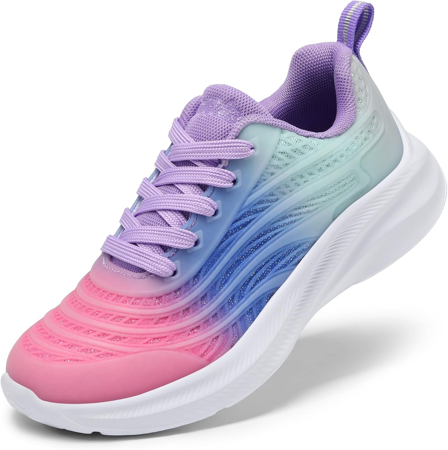 DREAM-PAIRS-Girls-Boys-Shoes-Kids-Lace-up-Tennis-Sparkle-Glitter-Athletic-Running-Sneakers.jpg DREAM PAIRS Girls Boys Shoes Kids Lace up Tennis Sparkle Glitter Athletic Running Sneakers - Image 2
