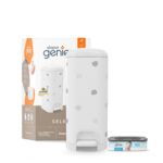 Diaper Genie Select Pail (Polka Dot) is Made of Durable Stainless Steel and Includes 1 Starter Square Refill That can Hold up to 165 Newborn-Sized Diapers. - Image 2