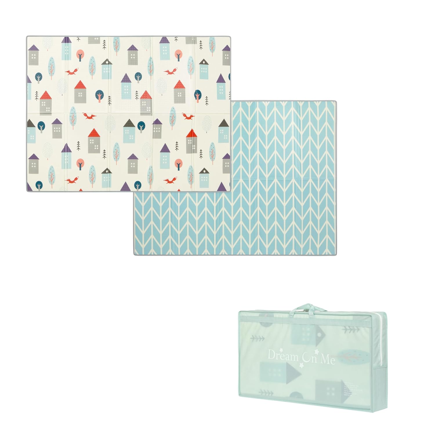 Dream-On-Me-Play-Time-Reversible-Baby-Playmat-Foldable-Extra-Large-Thick-Foam-Crawling-Playmats-for-Toddlers-Waterproof-Portable-Playmat-for-Babies.jpg Dream On Me Play Time Reversible Baby Playmat, Foldable Extra Large Thick Foam Crawling Playmats for Toddlers, Waterproof Portable Playmat for Babies - Image 2