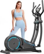 Dripex Elliptical Exercise Machine, Hyper-Quiet Magnetic Elliptical Machine for Home, Elliptical Training Machines with 16 Levels Resistance, 8KG Flywheel, Pulse Sensor, 15.3IN Stride - Image 2