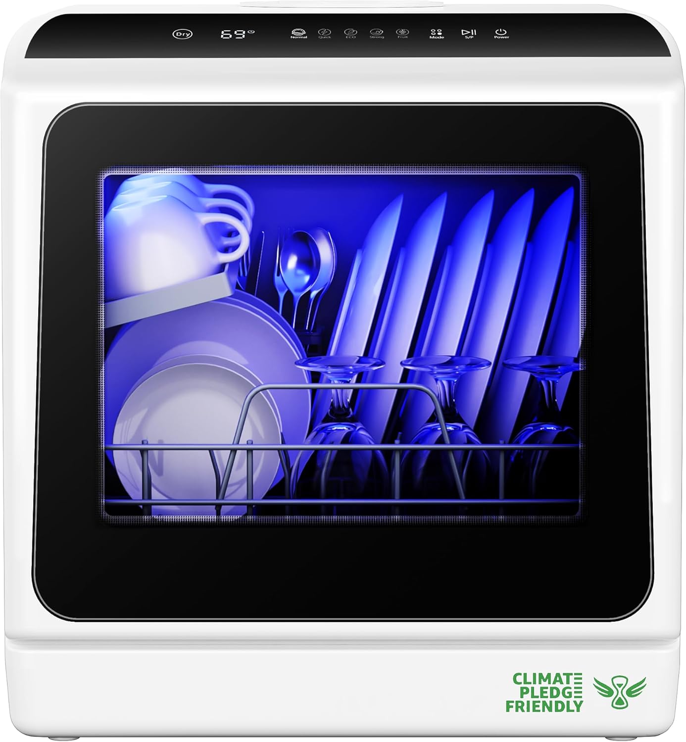 EUHOMY-Countertop-Dishwasher-Portable-with-6-Programs-5L-Built-in-Water-Tank-for-Apartments-RV-167℉-High-Temp-No-Hookup-Needed-Mini-Dishwasher-with-Baby-Care-Air-DryQuickECOFruitNormal-Mode.jpg EUHOMY Countertop Dishwasher Portable with 6 Programs, 5L Built-in Water Tank for Apartments & RV, 167℉ High-Temp, No Hookup Needed, Mini Dishwasher with Baby Care, Air Dry/Quick/ECO/Fruit/Normal Mode - Image 2