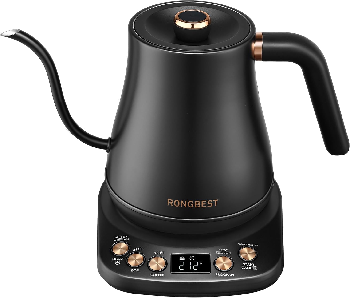 Electric-Gooseneck-Kettle-1200W-6-Temperature-Settings-Stainless-Steel-Inner-Lid-Bottom-1L-Quick-Heating-Pour-Over-Kettle-for-Coffee-Tea-Matte-Black.jpg Electric Gooseneck Kettle, 1200W, 6 Temperature Settings, Stainless Steel Inner Lid & Bottom, 1L Quick Heating Pour Over Kettle for Coffee & Tea, Matte Black - Image 2
