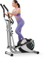 Elliptical Exercise Machine, Dripex Magnetic Elliptical Machine for Home, Hyper-Quiet Elliptical Training Machines w/ 6KG Flywheel, 8 Resistance Levels, Pulse Monitor, LCD Monitor, Device Holder - Image 2
