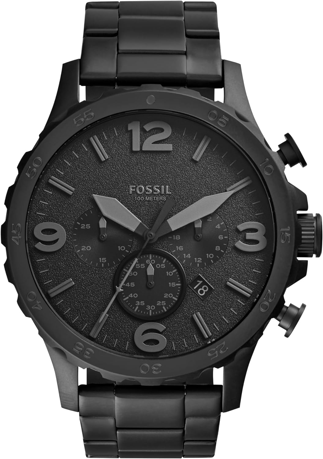 Fossil-Mens-Nate-Quartz-Stainless-Steel-Chronograph-Watch.jpg Fossil Men's Nate Quartz Stainless Steel Chronograph Watch - Image 2