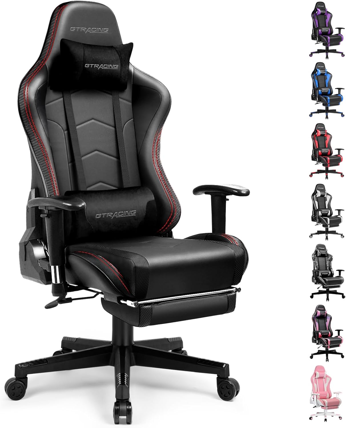 GTRACING-Gaming-Chair-with-Footrest-Speakers-Video-Game-Chair-Bluetooth-Music-Heavy-Duty-Ergonomic-Computer-Office-Desk-Chair.jpg GTRACING Gaming Chair with Footrest Speakers Video Game Chair Bluetooth Music Heavy Duty Ergonomic Computer Office Desk Chair - Image 2