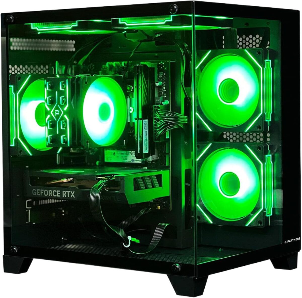 Gaming PC Desktop Computer,Core i5 14400F Gaming Computer RTX 4060,32GB DDR4 RAM 1TB SSD,ARGB Fan,Prebuilt Gaming PC Tower for Office - Image 2