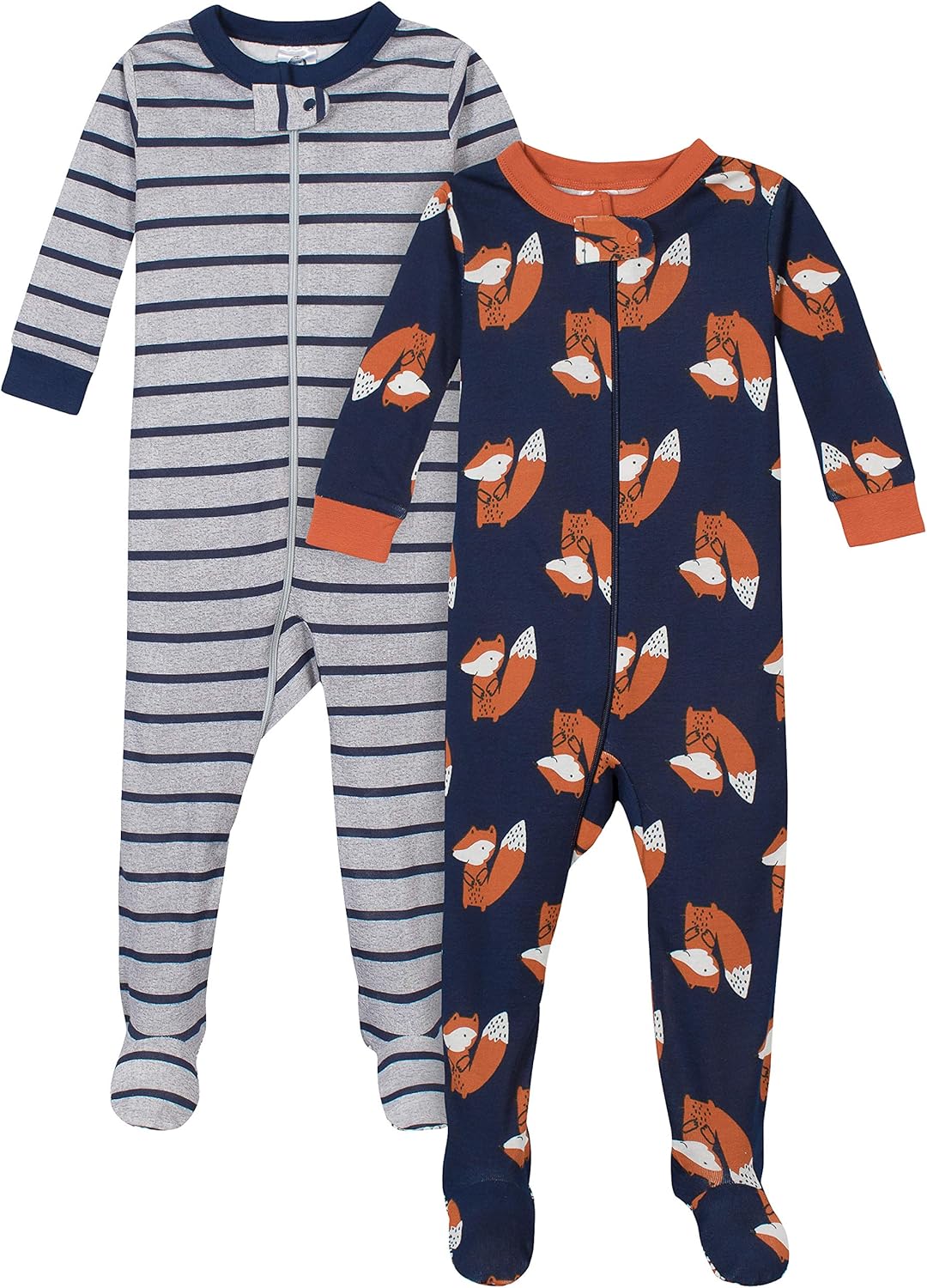 Gerber-Baby-Boys-2-Pack-Footed-Pajamas.jpg Gerber Baby Boys' 2-Pack Footed Pajamas - Image 2
