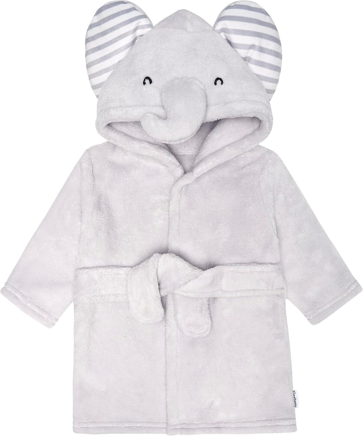 Gerber Unisex Baby Plushy Soft Hooded Animal Character Bathrobe - Image 2