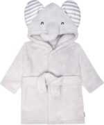 Gerber Unisex Baby Plushy Soft Hooded Animal Character Bathrobe - Image 2