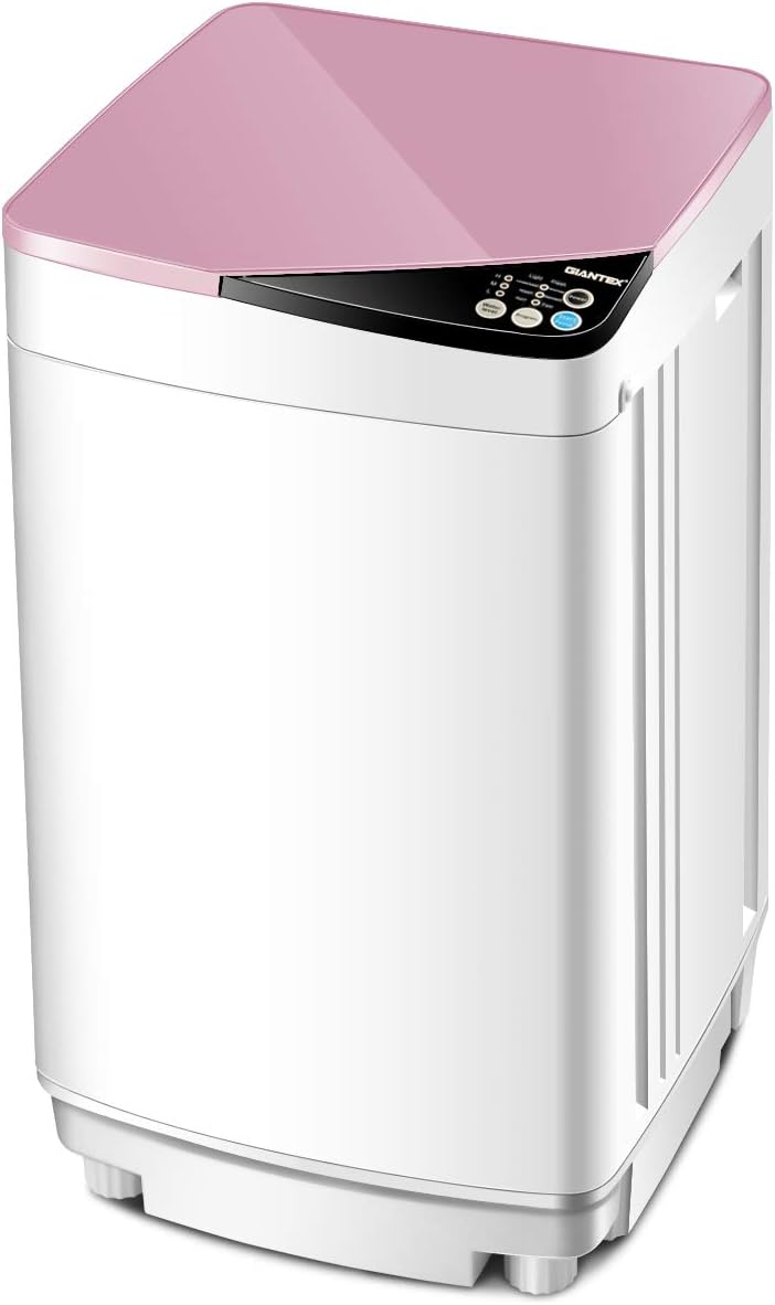 Giantex-Full-Automatic-Washing-Machine-Portable-Washer-and-Spin-Dryer-7.7-lbs-Capacity-Compact-Laundry-Washer-with-Built-in-Barrel-Light-Drain-Pump-and-Long-Hose-for-Apartments-Camping-White-Pink.jpg Giantex Full-Automatic Washing Machine Portable Washer and Spin Dryer 7.7 lbs Capacity Compact Laundry Washer with Built-in Barrel Light Drain Pump and Long Hose for Apartments Camping (White & Pink) - Image 2
