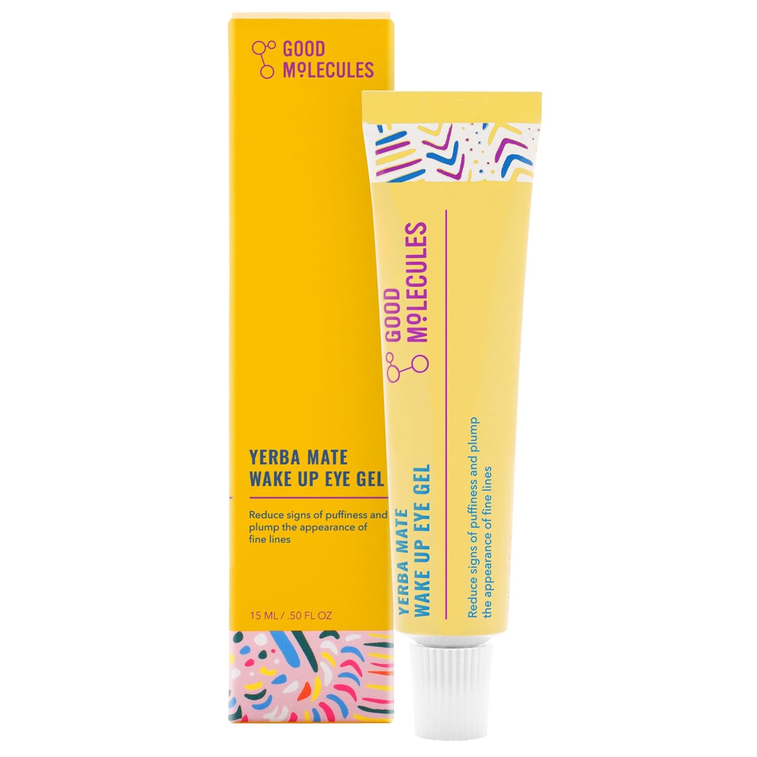 Good-Molecules-Yerba-Mate-Wake-Up-Eye-Gel-Hydrating-Under-Eye-Gel-Cream-with-Hyaluronic-Acid-and-Caffeine-Target-Dark-Circles-and-Puffiness-Skin-Care-for-Face.jpg Good Molecules Yerba Mate Wake Up Eye Gel - Hydrating Under Eye Gel Cream with Hyaluronic Acid and Caffeine - Target Dark Circles and Puffiness - Skin Care for Face - Image 2