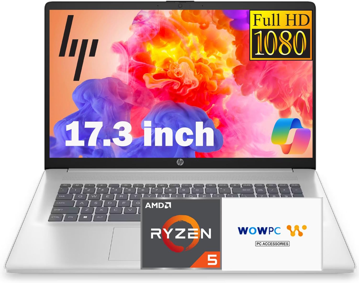 HP-17-Inch-Business-Laptop-17.3-FHD-IPS-Anti-Glare-1080P-Display-AMD-Ryzen-5-7430U-Beats-Core-i7-1355U-16GB-RAM-512GB-SSD-AMD-Radeon-Graphics-HDMI-Windows-11-Pro-Wi-Fi-6-WOWPC-USB.jpg HP 17 Inch Business Laptop, 17.3'' FHD IPS Anti-Glare 1080P Display, AMD Ryzen 5 7430U (Beats Core i7-1355U), 16GB RAM, 512GB SSD, AMD Radeon Graphics, HDMI, Windows 11 Pro, Wi-Fi 6, WOWPC USB - Image 2