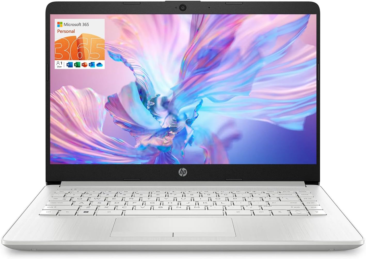 HP-Portable-Laptop-Student-and-Business-14-HD-Display-Intel-Quad-Core-N4120-16GB-DDR4-RAM-64GB-eMMC-1-Year-Office-365-Webcam-RJ-45-HDMI-Wi-Fi-Windows-11-Home-Silver.jpg HP Portable Laptop, Student and Business, 14" HD Display, Intel Quad-Core N4120, 16GB DDR4 RAM, 64GB eMMC, 1 Year Office 365, Webcam, RJ-45, HDMI, Wi-Fi, Windows 11 Home, Silver - Image 2