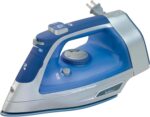 Hamilton Beach Steam Iron & Vertical Steamer for Clothes with Scratch-Resistant Durathon Soleplate, 8' Retractable Cord, 3-Way Auto Shutoff, Anti-Drip, 1500 Watts, Blue - Image 2