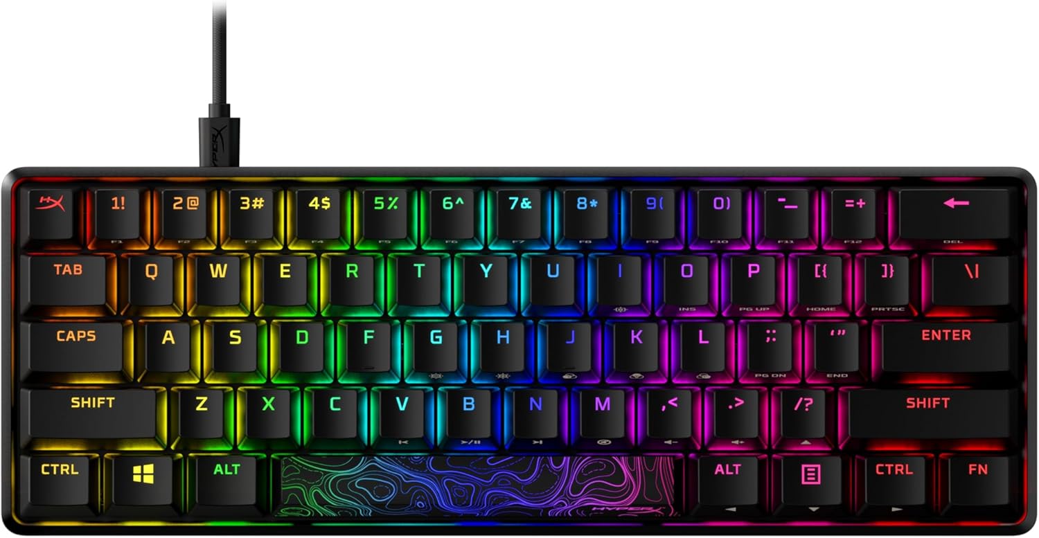 HyperX-Alloy-Origins-60-Mechanical-Gaming-Keyboard-Ultra-Compact-60-Form-Factor-Double-Shot-PBT-Keycaps-RGB-LED-Backlit-NGENUITY-Software-Compatible-Linear-HyperX-Red-SwitchBlack.jpg HyperX Alloy Origins 60 - Mechanical Gaming Keyboard, Ultra Compact 60% Form Factor, Double Shot PBT Keycaps, RGB LED Backlit, NGENUITY Software Compatible - Linear HyperX Red Switch,Black - Image 2
