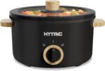 Hytric Hot Pot Electric, 2.5L Portable Electric Pot with Non-Stick Coating, Multi-functional Cooker for Stir Fry, Steak, Noodles, Soup, Portable Ramen Cooker for Dorm and Office, Black - Image 2