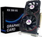 KAER RX590 8GB Graphics Card, 2304SP, GDDR5, 256 Bit，Pc Gaming Video Card with Dual Fans 1380/8000MHz,PCI Express 3.0 Gaming Graphics Card, DVI HDMI DP Desktop - Image 2