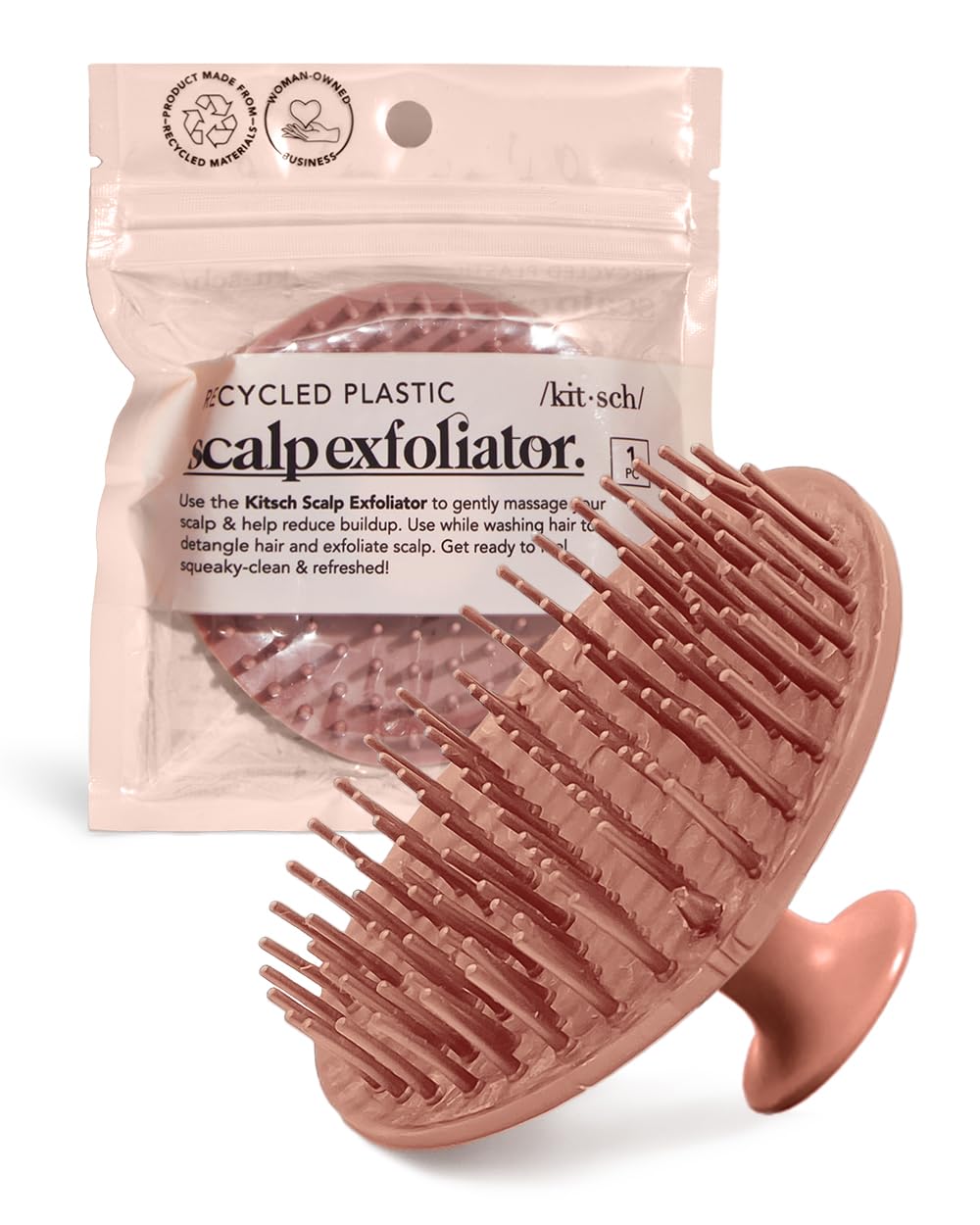 Kitsch-Scalp-Massager-for-Hair-Care-Scalp-Scrubber-Shampoo-Brush-Exfoliator-for-All-Hair-Types-Relaxing-Exfoliating-Terracotta.jpg Kitsch Scalp Massager for Hair Care - Scalp Scrubber, Shampoo Brush & Exfoliator for All Hair Types - Relaxing & Exfoliating - Terracotta - Image 2