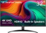 LG 32UR500K-B Ultrafine 32-inch 4K UHD (3840x2160) Computer Monitor HDR10 Built-in Speaker x2 OnScreen Control Reader Mode Flicker Safe Borderless Design HDMIx2 DisplayPort Black - Image 2