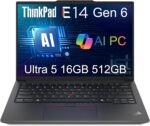 Lenovo ThinkPad E14 Gen 6 Business AI PC Laptop (14" FHD+ Anti-Glare, Intel 12-Core Ultra 5 125U (> i7-1355U), 16GB DDR5 RAM, 512GB SSD) Backlit, Fingerprint, 1080p Webcam, Thunderbolt 4, Win 11 Pro - Image 2