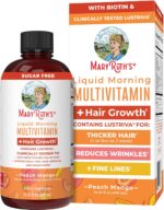 MaryRuth Organics Liquid Multivitamin+Hair Growth | Biotin 10000mcg | Lustriva Hair Growth Supplement | Clinically Tested in Women for Thicker Hair&Facial Wrinkle | Skin Care | Ages 18+ | 15.22 Fl Oz - Image 2