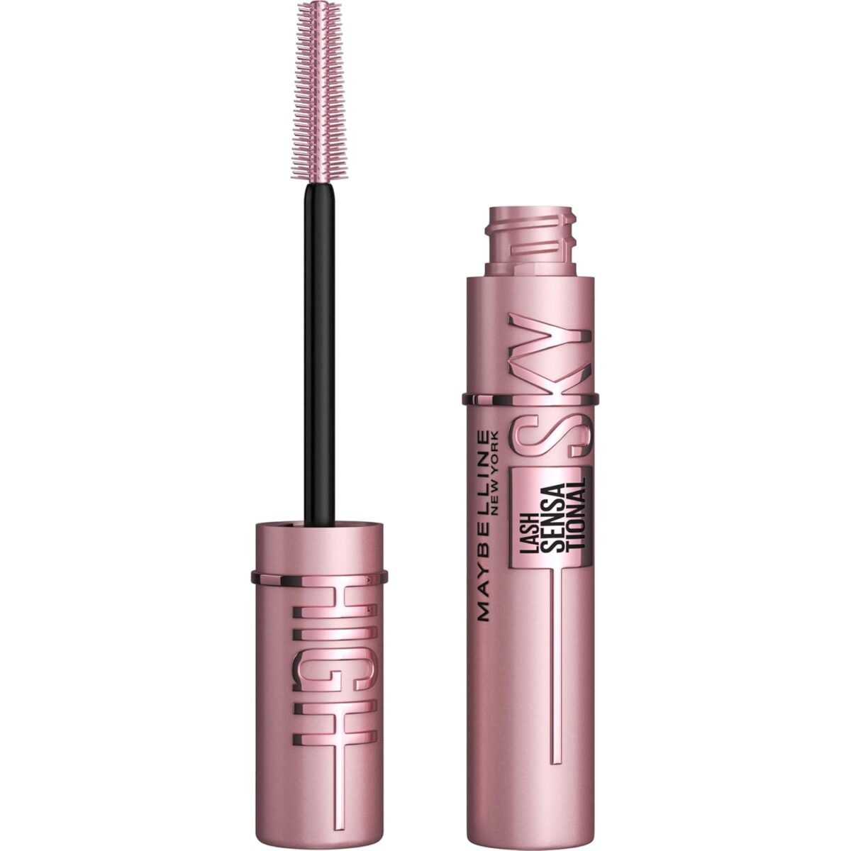 Maybelline Lash Sensational Sky High Washable Mascara Makeup, Volumizing, Lengthening, Defining, Curling, Multiplying, Buildable Formula, Blackest Black, 1 Count - Image 2