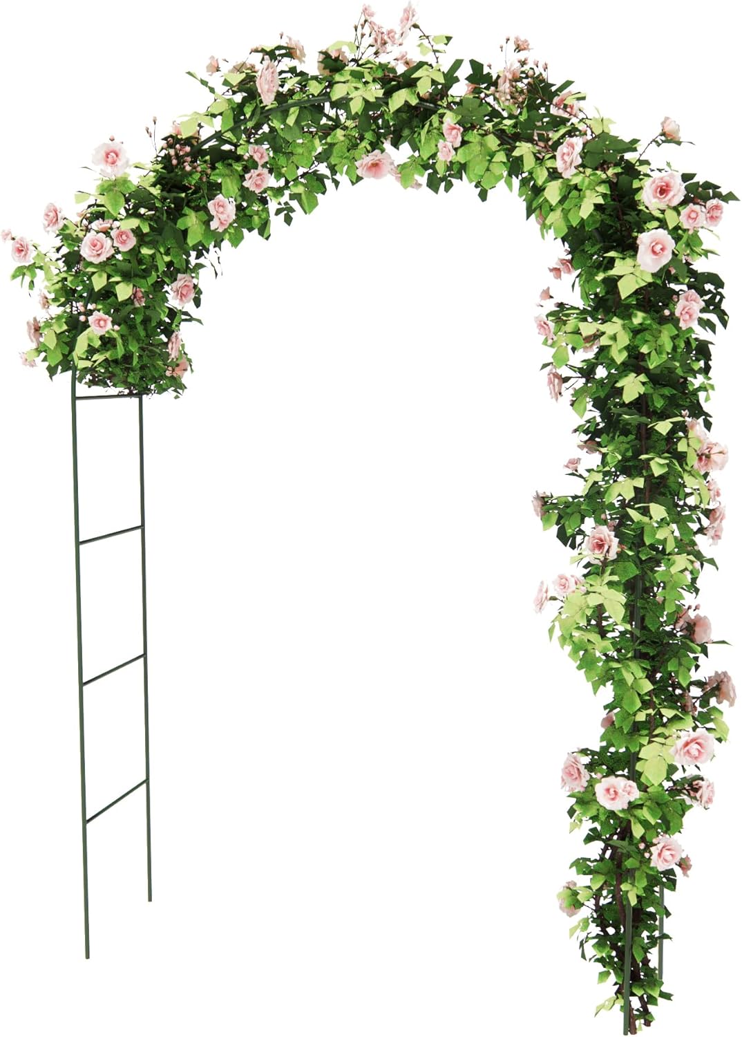 Metal-Garden-Arch-Trellis-for-Climbing-Plants-Outdoor-Garden-Arbors-and-Arches-Wedding-Arch-Frame-Archway-Halloween-Christmas-Party-Decoration.jpg Metal Garden Arch Trellis for Climbing Plants Outdoor, Garden Arbors and Arches, Wedding Arch Frame Archway, Halloween Christmas Party Decoration - Image 2