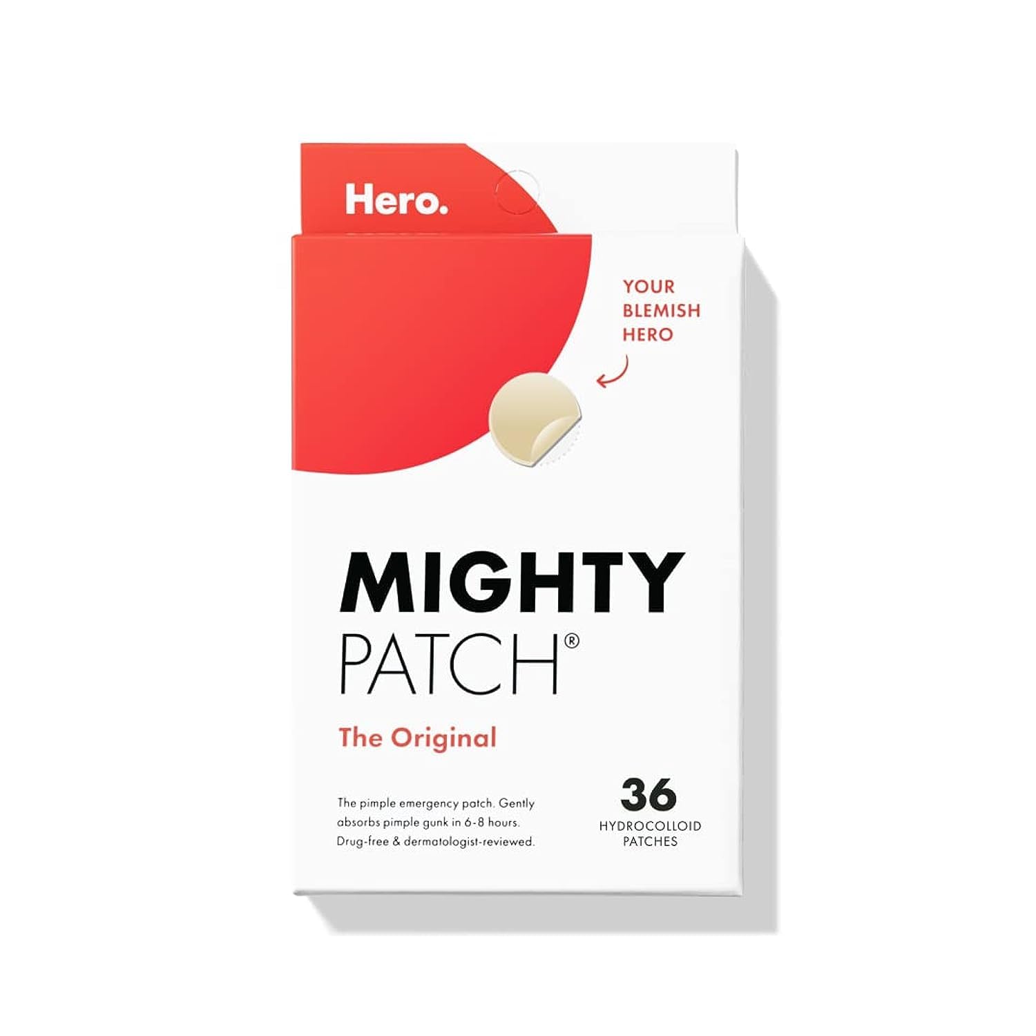 Mighty-Patch™-Original-patch-from-Hero-Cosmetics-–-The-1-Hydrocolloid-Acne-Pimple-Patch-for-Shrinking-Zits-and-Whiteheads-in-1-use-Nighttime-Spot-Stickers-for-Face-and-Skin-36-Count.jpg Mighty Patch™ Original patch from Hero Cosmetics – The #1 Hydrocolloid Acne Pimple Patch for Shrinking Zits and Whiteheads in 1 use; Nighttime Spot Stickers for Face and Skin (36 Count) - Image 2