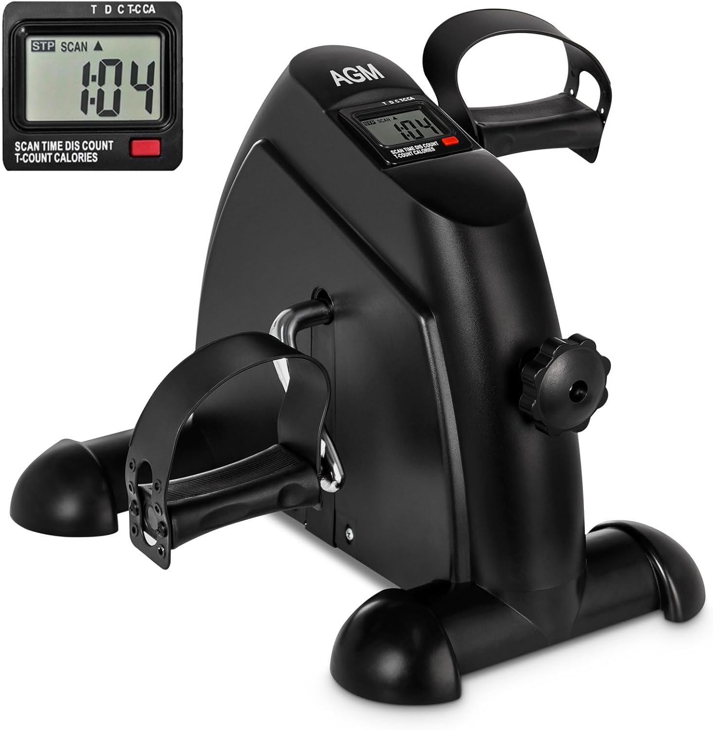 Mini-Exercise-Bike-AGM-Under-Desk-Bike-Pedal-Exerciser-Foot-Cycle-Arm-Leg-Pedal-Exerciser-with-LCD-Screen-Displays.jpg Mini Exercise Bike, AGM Under Desk Bike Pedal Exerciser Foot Cycle Arm & Leg Pedal Exerciser with LCD Screen Displays - Image 2