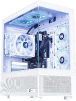 NINGMEI Soul Gaming PC Desktop,AMD Ryzen 5 5600GT 6 core 3.6GHz(up to 4.6GHz),AMD Radeon Vega 7 Graphics,16GB DDR4 RAM 3200MHz,1TB NVME SSD,550W PSU, Windows 11 Home 64-bit,White - Image 2