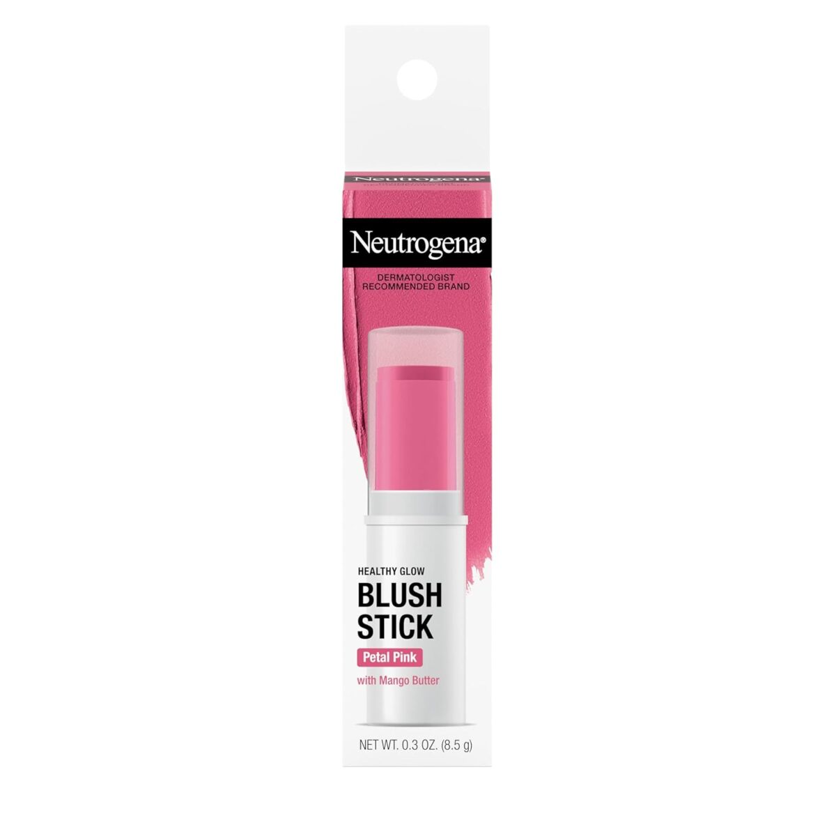 Neutrogena Healthy Glow Blush Stick, Easy to Use Lightweight Makeup, Ultra Creamy Cheek Color with Mango Butter Leaves Skin with a Natural Looking Colo, Petal Pink, 0.3 oz - Image 2