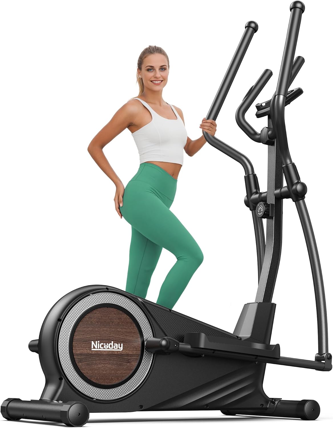 Niceday-Elliptical-Exercise-Machine-Elliptical-Machine-for-Home-Magnetic-Elliptical-Trainer-with-15.5IN-19IN-Stride-16-Resistance-Levels-400LBS-Loading-Capacity-Support-Kinomap-APP.jpg Niceday Elliptical Exercise Machine, Elliptical Machine for Home, Magnetic Elliptical Trainer with 15.5IN-19IN Stride, 16 Resistance Levels, 400LBS Loading Capacity, Support Kinomap APP - Image 2
