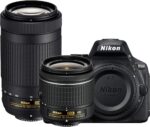 Nikon D5600 24.2MP DSLR Camera with 18-55mm VR and 70-300mm Dual Lens (Black) – (Renewed) (18-55mm VR & 70-300mm 2 Lens Kit) - Image 2