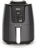 Ninja | Air Fryer | 4 QT Capacity | 4-in1 Roast, Crisp, Roast, Reheats, & Dehydrates | Dishwasher Safe Parts | Includes 20 Easy & Healthy Recipes | Compact | Grey | AF101 - Image 2