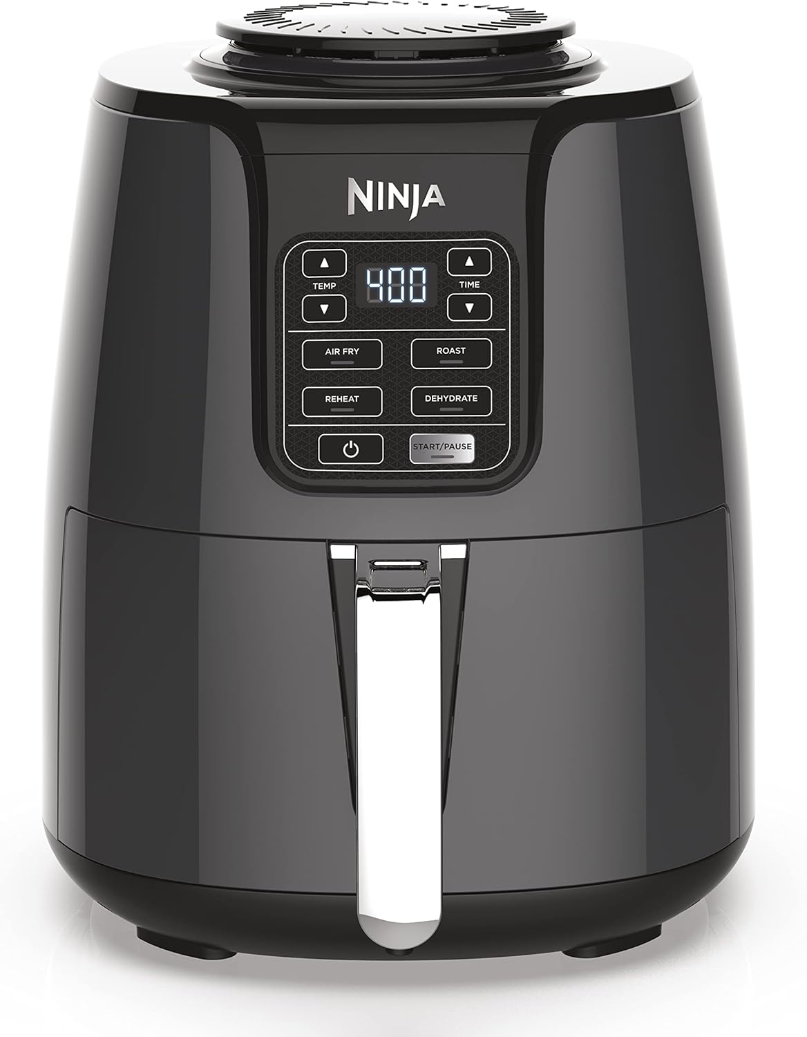 Ninja-Air-Fryer-4-QT-Capacity-4-in1-Roast-Crisp-Roast-Reheats-Dehydrates-Dishwasher-Safe-Parts-Includes-20-Easy-Healthy-Recipes-Compact-Grey-AF101.jpg Ninja | Air Fryer | 4 QT Capacity | 4-in1 Roast, Crisp, Roast, Reheats, & Dehydrates | Dishwasher Safe Parts | Includes 20 Easy & Healthy Recipes | Compact | Grey | AF101 - Image 2