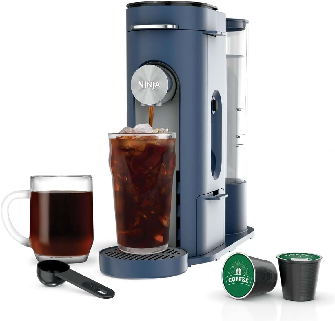 Ninja-Pods-Grounds-Single-Serve-Coffee-Maker-K-Cup-Pod-Compatible-56-oz.-Reservoir-6-oz.-Cup-to-24-oz.-Travel-Mug-Brew-Sizes-Iced-Coffee-Maker-Navy-PB041NV.jpg Ninja Pods & Grounds Single-Serve Coffee Maker, K-Cup Pod Compatible, 56-oz. Reservoir, 6-oz. Cup to 24-oz. Travel Mug Brew Sizes, Iced Coffee Maker, Navy, PB041NV - Image 2