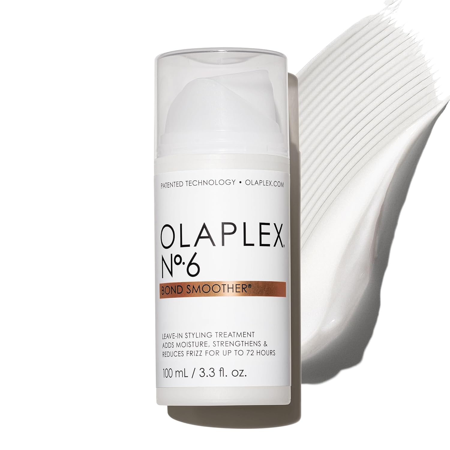 Olaplex-No.-6-Bond-Smoother-Leave-In-Styling-Hair-Cream-Treatment-Smooths-Conditions-Strengthens-Frizz-Control-for-Up-to-72-Hours-For-All-Hair-Types-3.3-fl-oz.jpg Olaplex No. 6 Bond Smoother, Leave-In Styling Hair Cream Treatment, Smooths, Conditions, & Strengthens, Frizz Control for Up to 72 Hours, For All Hair Types, 3.3 fl oz - Image 2