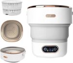Portable Washing Machine,15L Collapsible Mini Washer with 3 Cleaning Modes Drain Basket Small Foldable Laundry Machine for Travel Camping Dorms RVs Apartments Baby Clothes Underwear Socks Delicates - Image 2