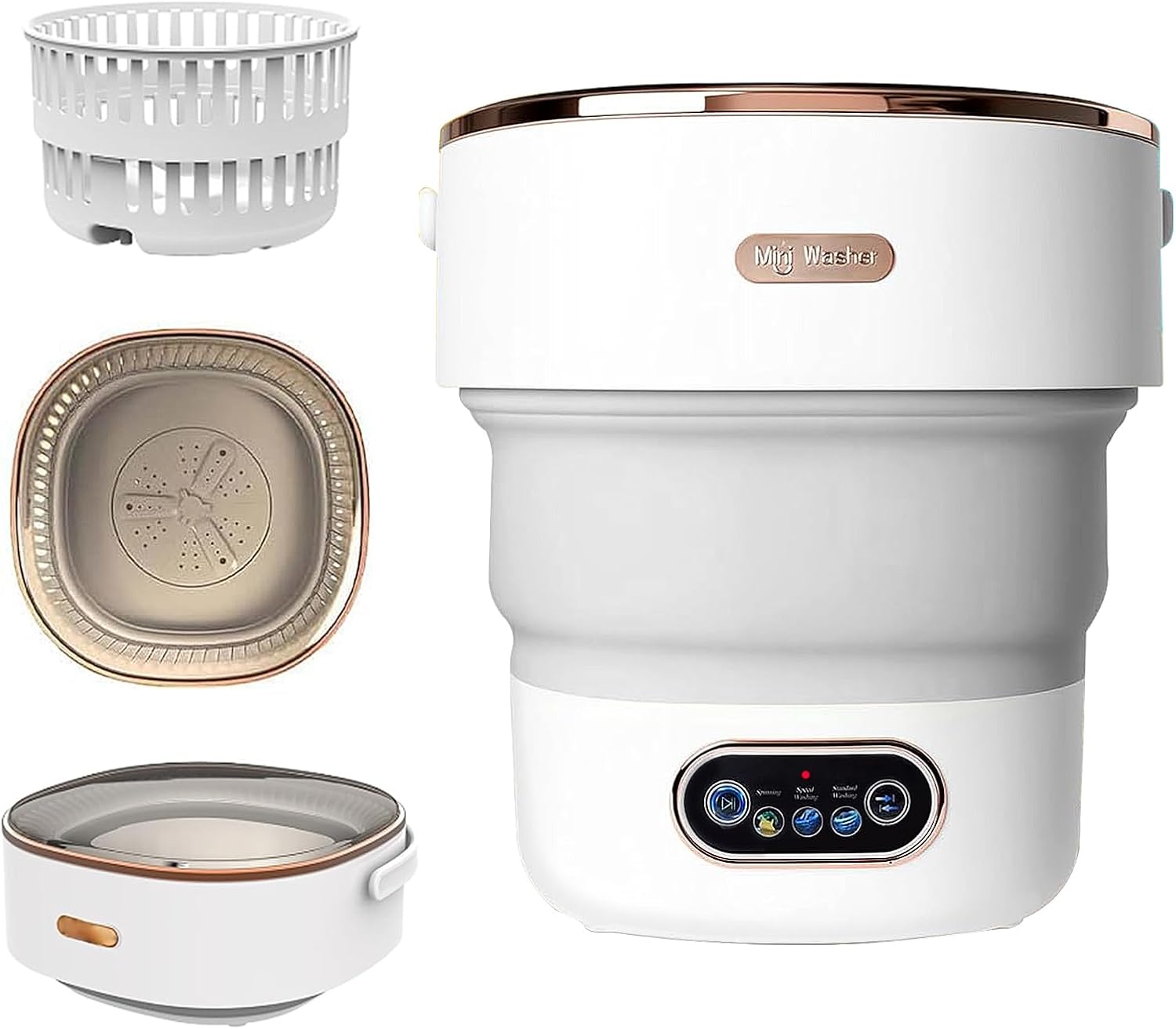 Portable-Washing-Machine15L-Collapsible-Mini-Washer-with-3-Cleaning-Modes-Drain-Basket-Small-Foldable-Laundry-Machine-for-Travel-Camping-Dorms-RVs-Apartments-Baby-Clothes-Underwear-Socks-Delicates.jpg Portable Washing Machine,15L Collapsible Mini Washer with 3 Cleaning Modes Drain Basket Small Foldable Laundry Machine for Travel Camping Dorms RVs Apartments Baby Clothes Underwear Socks Delicates - Image 2
