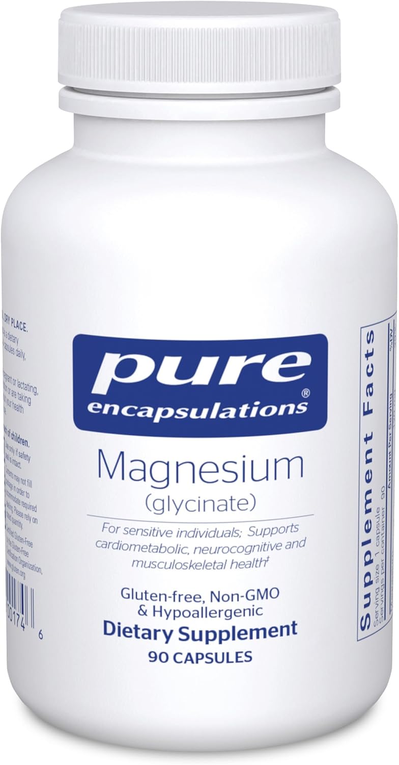 Pure-Encapsulations-Magnesium-Glycinate-Supplement-to-Support-Stress-Relief-Sleep-Heart-Health-Nerves-Muscles-and-Metabolism-with-Magnesium-Glycinate-90-Capsules.jpg Pure Encapsulations Magnesium (Glycinate) - Supplement to Support Stress Relief, Sleep, Heart Health, Nerves, Muscles, and Metabolism* - with Magnesium Glycinate - 90 Capsules - Image 2