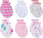 RATIVE No Scratch Mittens Organic Cotton for Newborn Baby 0-6 Months Boys Girls - Image 2